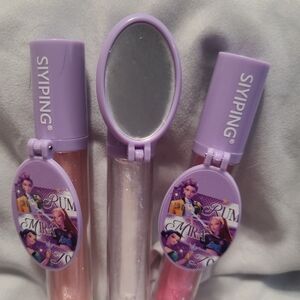 Kids Glitter Lip Gloss Trio — Lavender